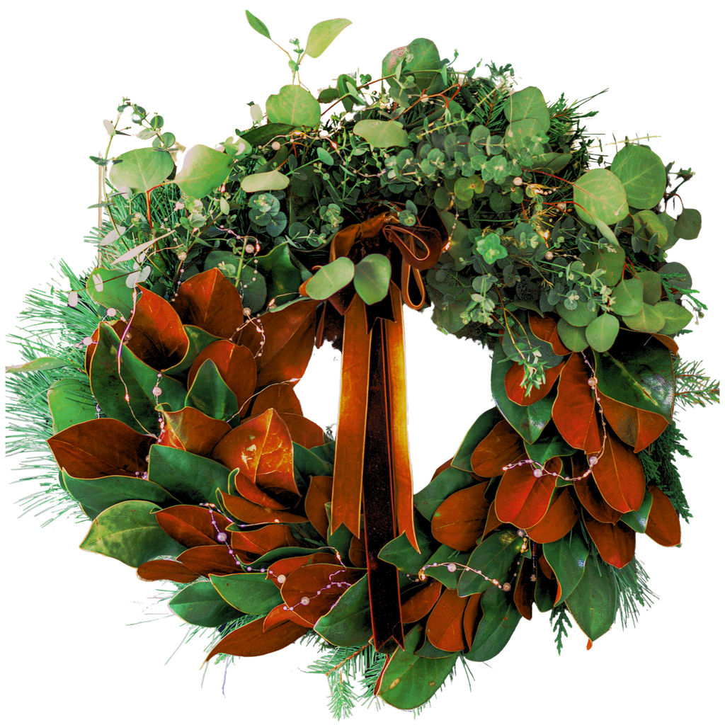 XMAS-1400 All seasons Eucalyptus and Magnolia wreath