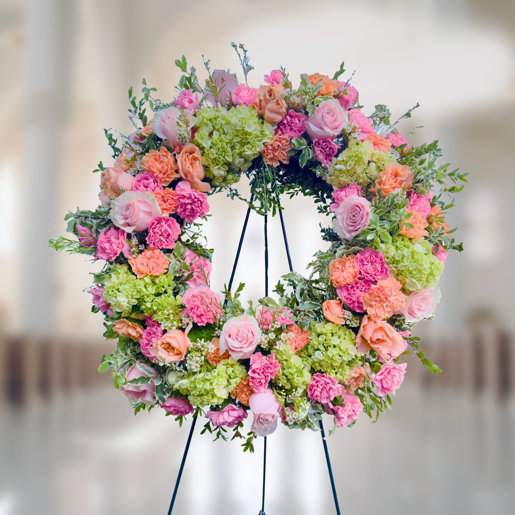 WP-582-GRACE-Funeral-Round-Wreath-Spray