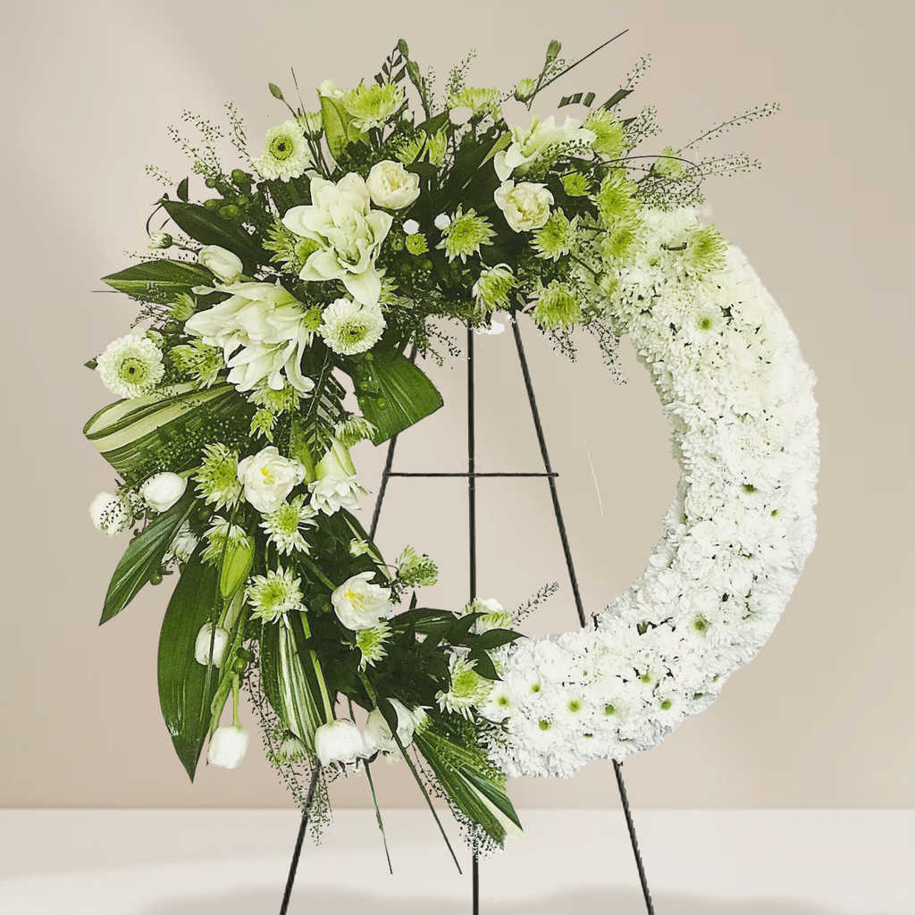 WW-369-APHRODITE-Funeral-Round-Wreath-Spray